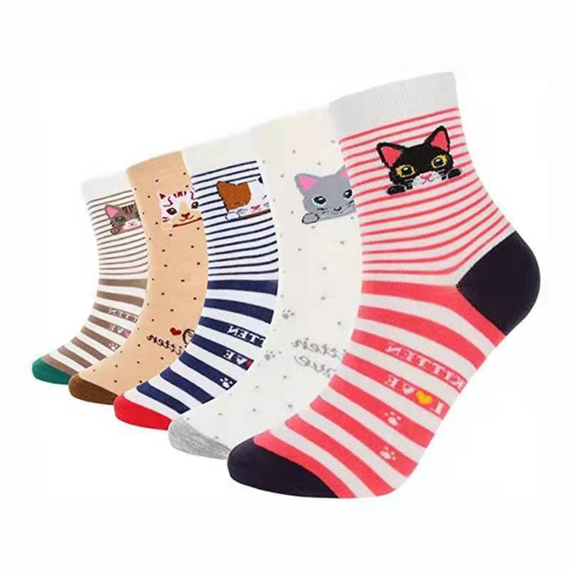 Women's Cotton Mid-calf Length Socks